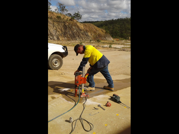 Coring was also performed onsite to confirm findings.