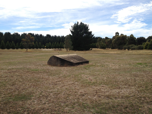 A concrete barried also located onsite.