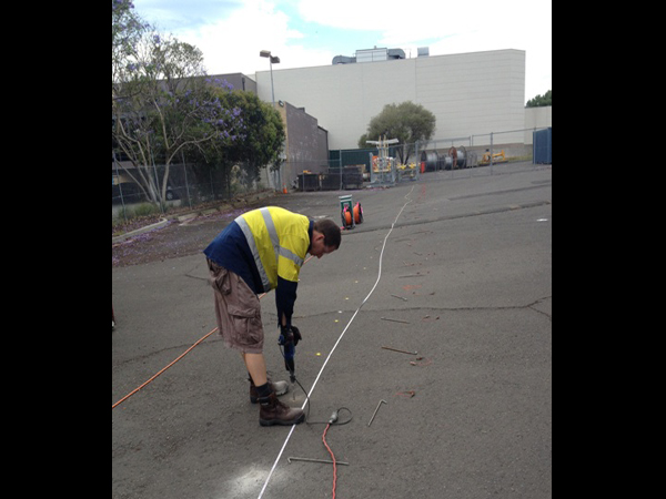 Drilling was required to enable the resistivity survey to be conducted.