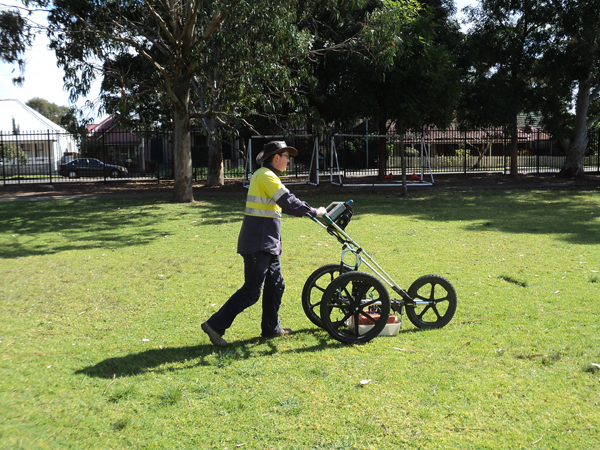 An example of a core taken onsite.